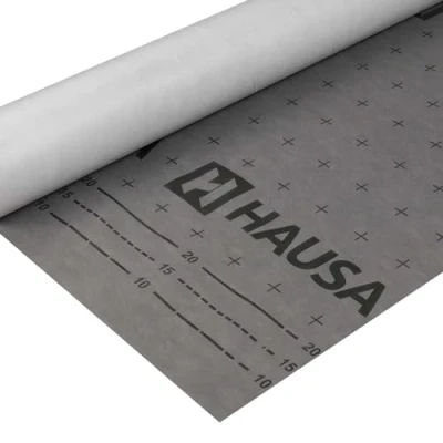 Immagine di HAUSA Classic HU100SK Sistema sottostruttura flessibile ad alta diffusione, 100 g/m², 3 x 1,5 m 50 (225 m²), resistente alle intemperie, a tre strati con strisce autoadesive, impermeabile