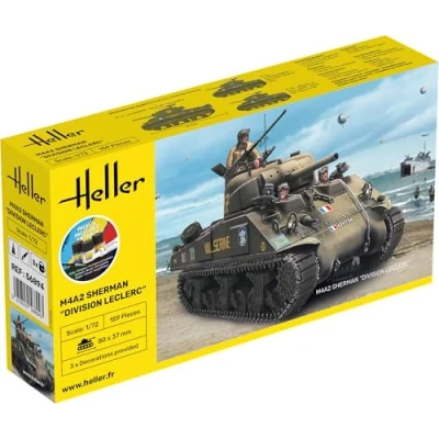 Immagine di Heller Maquette, 56894, m4a2 sherman division leclerc,1/72