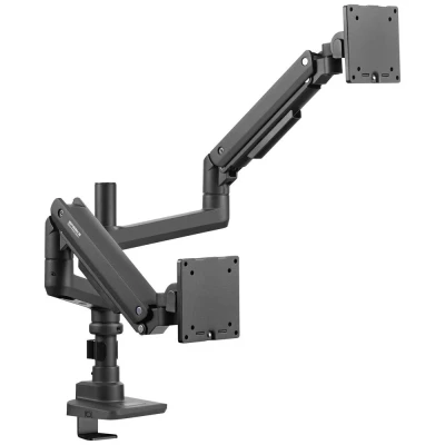 Immagine di SpeaKa Professional SP MM 980 2 vie Supporto per monitor 43,2 cm (17) 124,5 (49) Nero Regolabile in altezza, Inclinabile + girevole