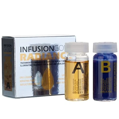 Immagine di Tahe Infusion A + B Gold Radiance Illuminating Trattamento per capelli, confezione doppia, 10 ml