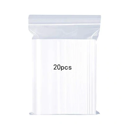 Immagine di Sacchetti in Plastica Trasparente Richiudibili, Sacchetto Sigillato, Borsa con Chiusura a Cerniera, Applicano Articoli per Bricolage, Deposito di Abbigliamento, ecc. 30x40cm 20pezzi
