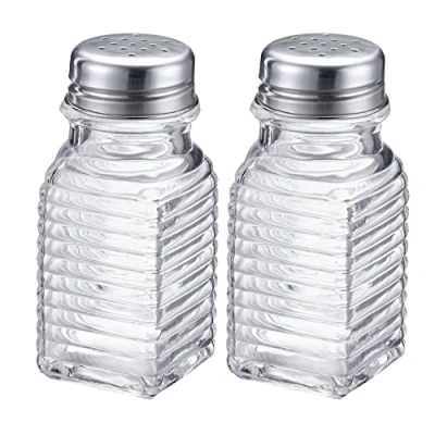 Immagine di Westmark Spargitore universale, 2 pezzi, foro universale nel coperchio, capacità: 75 ml, acciaio inox/vetro, Porto, trasparente/argento, 63172270