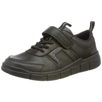 Immagine di Clarks EncodeBright K, Scarpe da Ginnastica, Pelle Nera, 29.5 EU