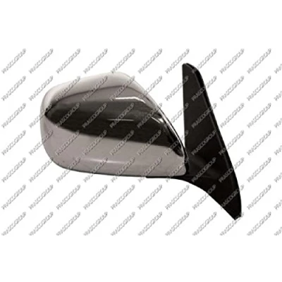 Immagine di Specchietto retrovisore esterno Prasco TY8487013 Dx nero cromato per specchio a regolazione manuale, convesso, senza tinta