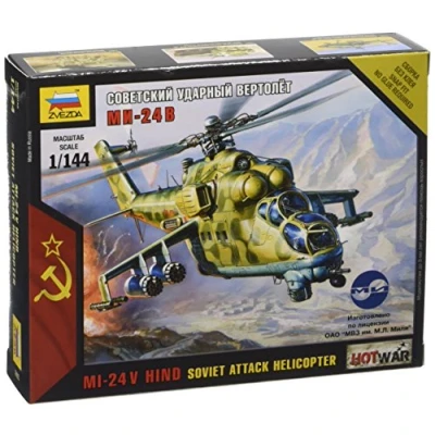 Immagine di Zvezda Hot War: Mi 24 Soviet Attack Elicottero Scala 1/144, Multicolore, Z7403