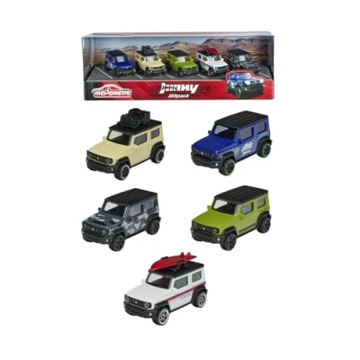 Immagine di Majorette Suzuki Jimny Giftpack 5 pz, Die Cast, in Scala 1:64, + 3 Anni, 212053177