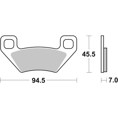 Immagine di TRW Sinter Offroad MCB773SI Kit pastiglie freno