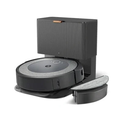 Immagine di iRobot Roomba Combo i5+, Robot Aspirapolvere Lavapavimenti, Base Autosvuotante, Mappatura Intelligente, Wi Fi, Rilevamento Ostacoli, 2 Spazzole Multi Superficie, App e Assistente Vocale