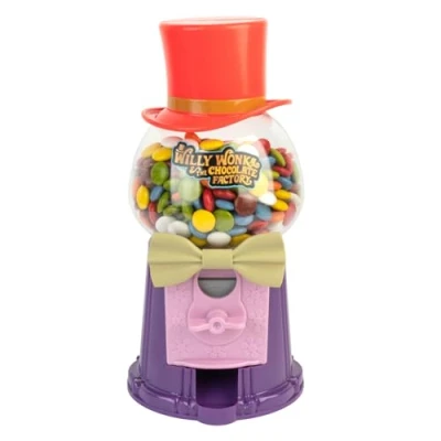 Immagine di Grupo Erik: Dispenser caramelle di Willy Wonka Distributore vintage, Gumball Machine personalizzata Wonka, a gettoni, Salvadanaio Bambini