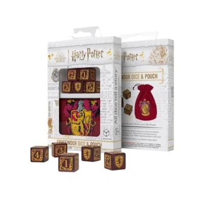 Immagine di Q WORKSHOP Harry Potter pack dés Grifondoro Set di dadi e sacchetti (5)