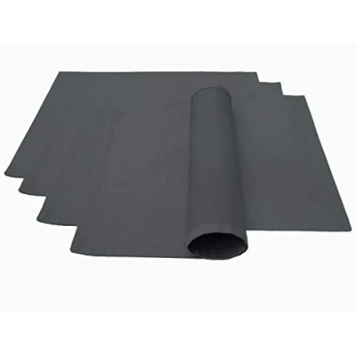 Immagine di Tovagliette di alta qualità, 4 pezzi, in 100% cotone, collezione concetto, colore e dimensioni a scelta (set da 46 x 36 cm, grigio basalto)