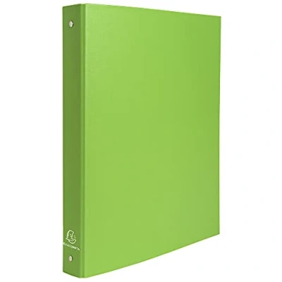 Immagine di Exacompta 51473E 1 Raccoglitore Rigido Foderato Polipropilene 4 Anelli Tondi 30 mm Dorso 40 Dimension Esterne 26x32 cm per Formato A4 Colore Verde Anice