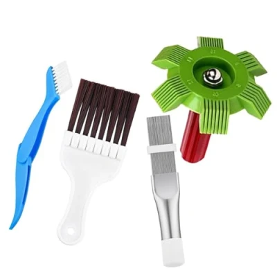 Immagine di VIVIIHOO Kit Pulizia Asciugatrice Spazzola Filtro Asciugatrice, Pettine Radiatore, Set 4 Pezzi per Pulire e Alette Condizionatore, Pulisci Bobina Frigorifero