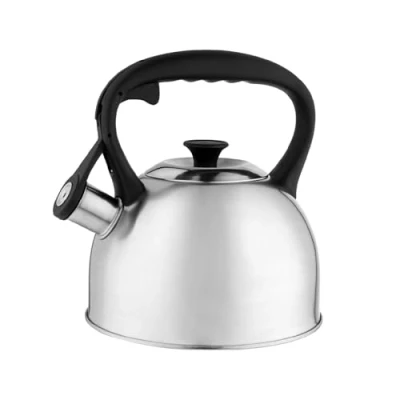 Immagine di FLORINA Bollitore Acqua (2,1 l) I da Fornello ONDA a Fischio Automatico e Manico in Nylon per Piano Cottura Induzione, Gas, Elettrico Colore: Argento