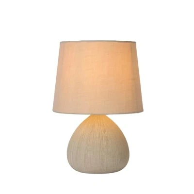 Immagine di LUCIDE RAMZI Lampada da tavolo Beige E14, 40 W, 18 x 26 cm