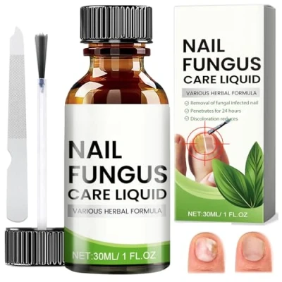 Immagine di Cura Unghie Piedi, Nutre e Lenisce Le Unghim, Rinforza la Struttura Dell&#039;Unghia, Trattamenti per Unghie, con 1 Lima 30ml