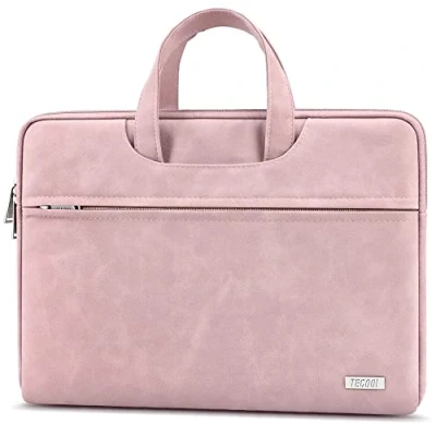 Immagine di TECOOL 13 13,3 Pollici Custodia PC Portatile per 13,6 MacBook Air M2 2022 A2681,13 PRO/Air M1 2012, PRO 14 M3 2023 2021,Impermeabile Borsa 13,5 Surface Laptop, Rosa