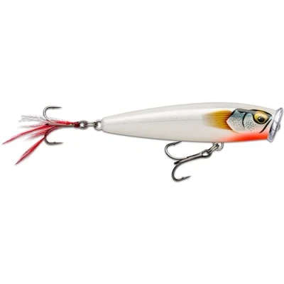 Immagine di Rapala skitter pop élite balsa pesca esca (piombo greco) Mer e acqua di alluvione libera profondità nuoto superficiale, taglia 9,5 cm / 17g Made in Estonia Ghost dorato