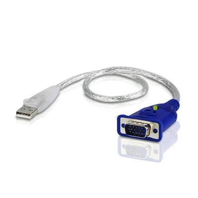 Immagine di ATEN 2A 130G VGA / USB Adattatore [1x Spina 1x A 2.0] Trasparente 0.35 m