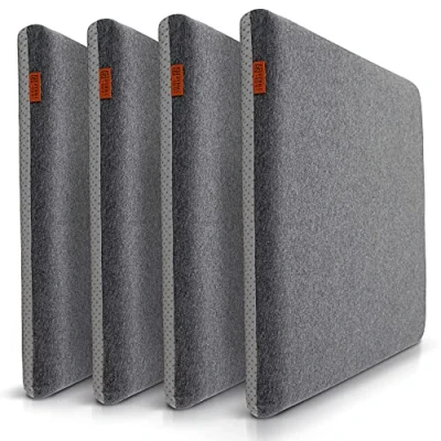 Immagine di DYNMC you Comodo set di Cuscini Sedie Cucina Confortevoli Cuscino Memory Foam per da Antiscivolo Stabilità Impeccabile, Rivestimento Lavabile