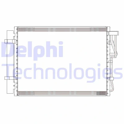 Immagine di DELPHI CF20303 Condensatore con essiccatore 13 8 485 KIA: Venga, HYUNDAI: ix20