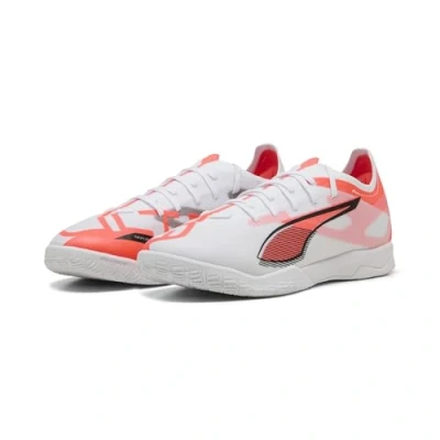 Immagine di Puma Ultra 5 Match IT Scarpe da calcetto, Uomo, Taglia: 48.5, White/black/glowing red Tessuto / sintetico