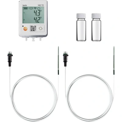 Immagine di testo 0572 1629 162 fridge set Data logger Temperatura Misura: 50 fino a 150 C Incl. supporto parete