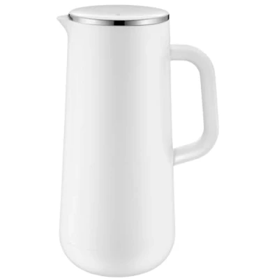 Immagine di WMF Thermos Impulse Bianco caffè tè 1,0 l, Altezza 28,5 cm, Inserto in Vetro, Tappo a Vite, 24 Ore, Freddo e Caldo, Confezione Regalo, Acciaio Inossidabile, 1000 ml