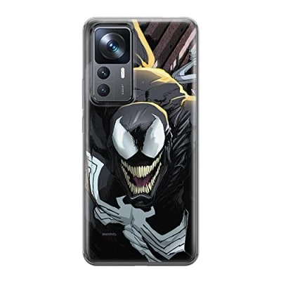 Immagine di Ert Group custodia per cellulare Xiaomi 12T/12T pro/K50 Ultra originale e con licenza ufficiale Marvel, modello Venom 002 adattato in modo ottimale alla forma dello smartphone, TPU