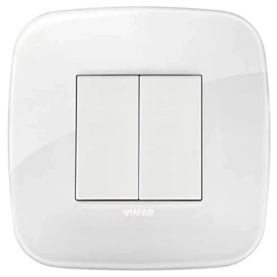 Immagine di VIMAR 0K03925.06 Arké Kit comando connesso, senza fili e batteria, VIEW Wireless standard Bluetooth completo di supporto, tasti,placca 2M