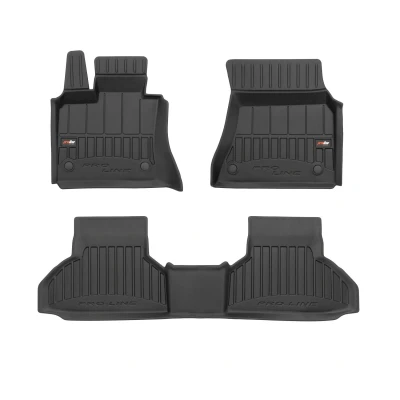 Immagine di FROGUM proLine 3D 3D409842 Set tappetino Gomma anteriore e posteriore 3 nero Su misura BMW: X6