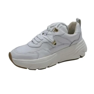 Immagine di Geox D Diamanta Sneakers basse, Donna, Taglia: 37, White Pelle