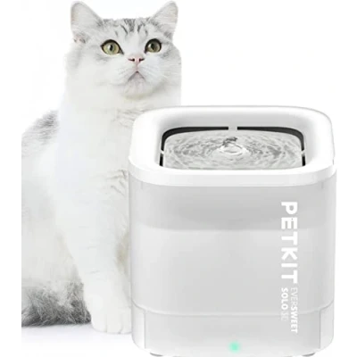 Immagine di PETKIT CYBERTAIL Fontanella per Gatti, Gatti Pompa dell&#039;Acqua Senza Fili,25dB Silenziosa,Fontanella Cani,3.0 Aggiornare l&#039;elemento Filtrante,1.8 L（Non Base Wireless）