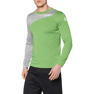 Immagine di Kempa Core 2.0 Maglia a Maniche Lunghe, Uomo, Hope Grün/Dark Grau Melan, XL
