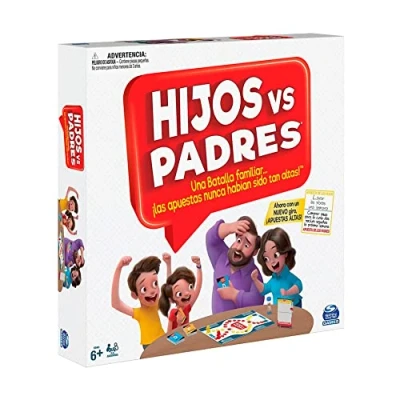 Immagine di SPIN MASTER Juego de Mesa Contra Español Does Not Apply Hijos vs Padres Gioco Classico per Tutta la Famiglia, Bambini dai 6 Anni in su, Multicolore, One Size, 6065093