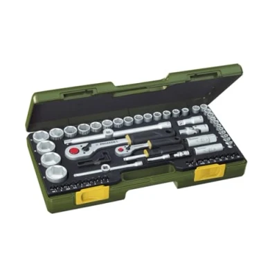 Immagine di PROXXON 23286 Serie Completa con Leva a cricco da 1/4&#039;&#039; e 1/2&#039;&#039;, 65 Pezzi, 0 V, Nero, Set di