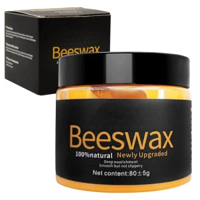 Immagine di 80g Cera D&#039;api,cera per Legno,Cera d Api,Cera D&#039;api Naturale,Beeswax,Cera Api Legno,Beeswax D&#039;api,per la Cura e Protezione dei Mobili in Legno