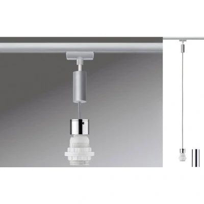 Immagine di PAULMANN Lampada per sistema su binario Universale E27 20 W LED (monocolore) Cromo, Cromo (opaco)