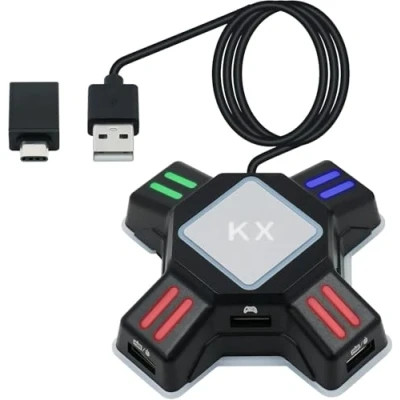 Immagine di Mcbazel Convertitore KX USB per Tastiera Mouse Gioco Adattatore PS4/ PS3/ Xbox One/NS Switch Console