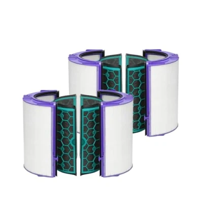 Immagine di 2 filtri HEPA di ricambio + filtro ai carboni attivi compatibili con Dyson Pure Cool TP04 TP05 HP04 HP05 DP04 DP05 purificatore d&#039;aria sostituisce 969048 03 01