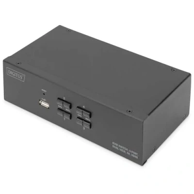 Immagine di Digitus DS 12883 4 Porte Switch KVM HDMI 4096 x 2560 Pixel, 2040 1080 1920 Pixel