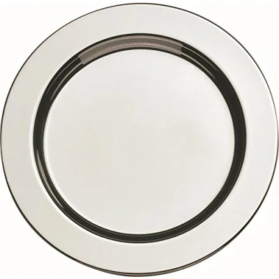 Immagine di Set di sottobicchieri APS (6 pezzi) in acciaio inossidabile lucidato alta qualità, Ø 12 cm, design pesante, bordo arrotolato, vetro altamente lucidato, rotondo