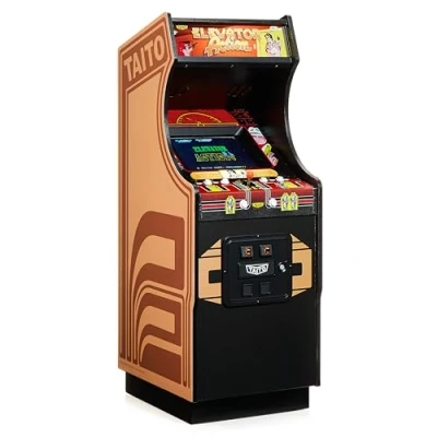 Immagine di Numskull Quarter Arcades Elevator Action Collector&#039;s Edition Mini Arcade 1/4 Scale Authentic Wooden Replica, Original ROM, Rechargeable Battery &amp; 3W Speakers for Retro Enthusiasts
