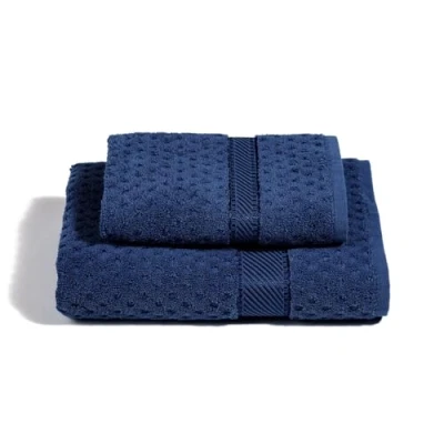 Immagine di Caleffi Set Asciugamani Bagno Viso e Bidet Morbida Spugna 100% Cotone Jacquard, 1 Asciugamano 60x110 cm + Ospite 40x60 Assorbenti Resistenti a Lavaggi Frequenti, Durevoli