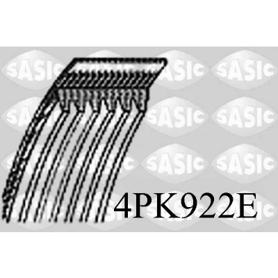 Immagine di SASIC 4PK922E Cinghia Poly V 922 4 elastico FORD: Transit Custom V362 Van, Mk6 Camion pianale/Telaio, FIAT: Ducato III Van