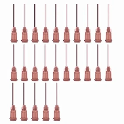 Immagine di Luer Lock Siringa in plastica, punta smussata da 26 g, misura strumenti per la della siringa, lucidalabbra, riempimento liquido, erogazione, artigianato fai te, applicatore di colla