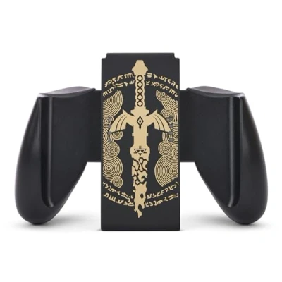 Immagine di Presa comfort Joy Con PowerA per Nintendo Switch Master Sword Decaduta, controller di gioco, gamepad, Lite