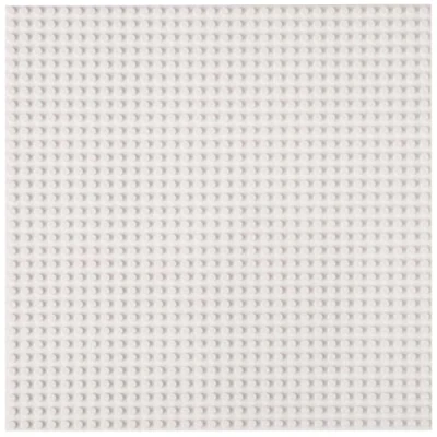 Immagine di Strictly Briks Base per costruzioni impilabile compatibile con tutte le principali marche 25,4 x cm bianco