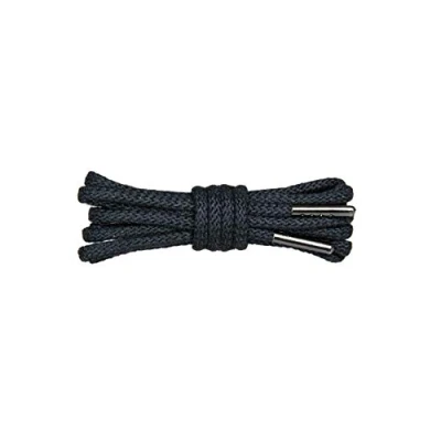 Immagine di WorkerWalker Lacci Tondi per Scarpe, Indistruttibili Resistenti all’Abrasione e Ignifughi, Realizzato in Fibra di Aramide Kevlar Para, XTR Laces PRO, 1 paio (91 Nero / 110 cm 43 inch)