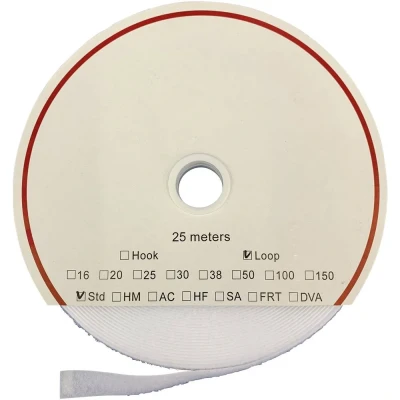 Immagine di FASTECH® T0205000000325 Nastro a strappo per incollaggio colla caldo Parte morbida (L x L) 25000 mm 50 Bianco 25 m